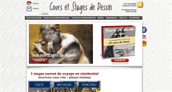 Desktop Screenshot of cours-de-dessin.net