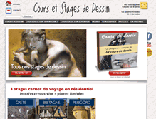 Tablet Screenshot of cours-de-dessin.net